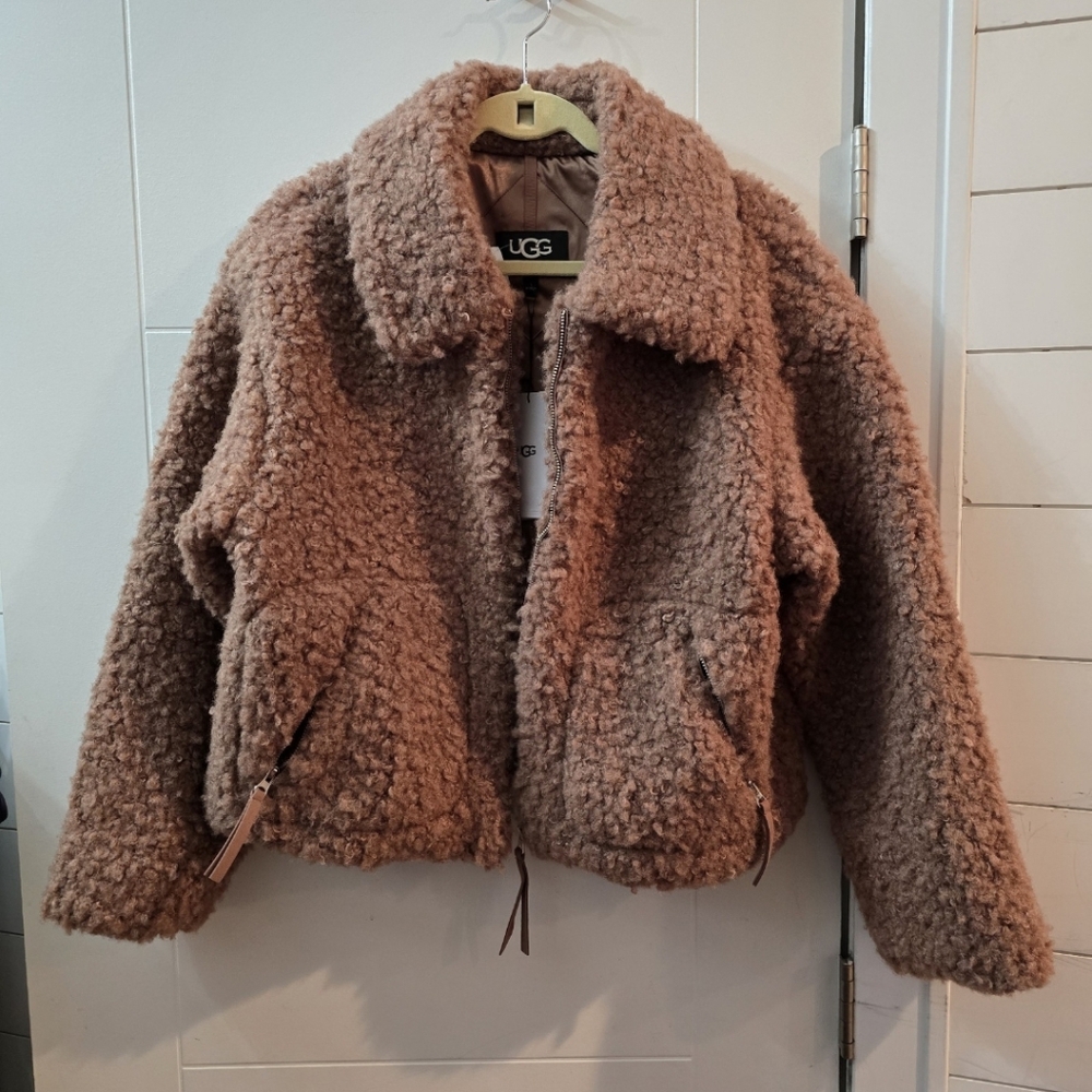 UGG Maeve Sherpa Jacket Sz L